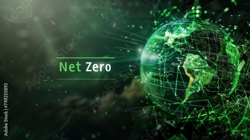 Net Zero technology with text