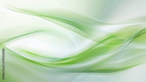 abstract green wavy St Patrick s Day background.