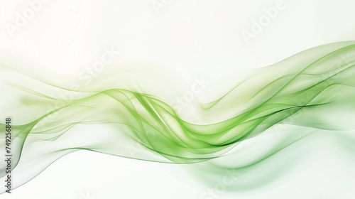 abstract green wavy St Patrick's Day background. © Butt _Ai