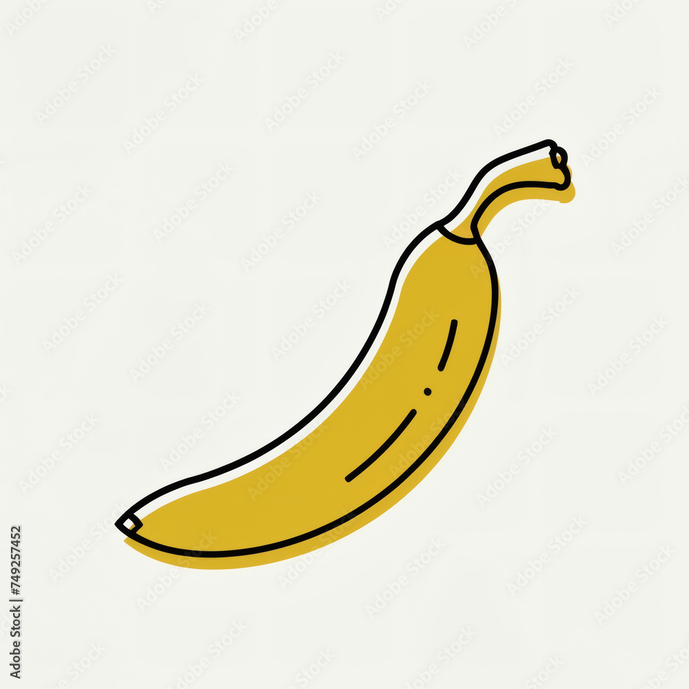 Minimalist Banana Icon