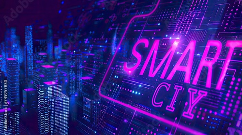 Smart city technology with text