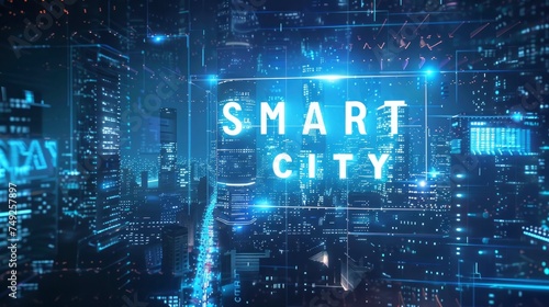 Smart city technology with text