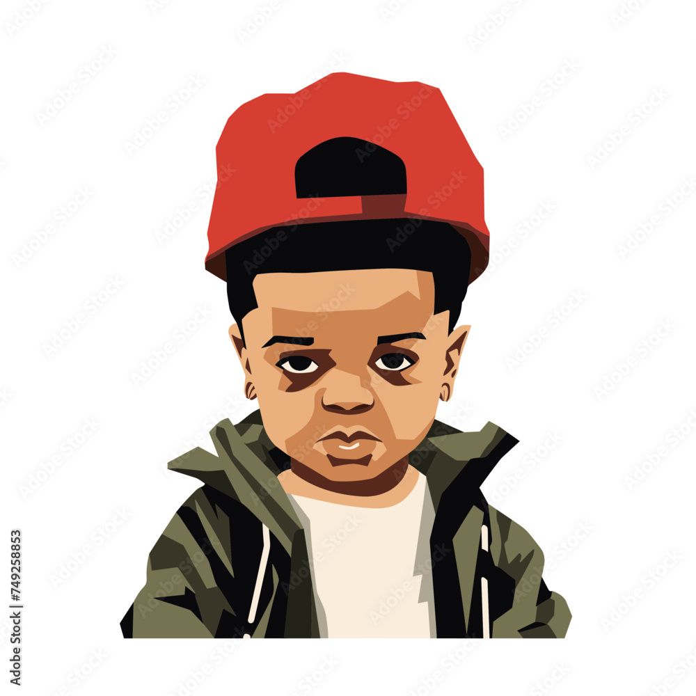Little boy wearing a cap stylish rapper vector illustration isolated transparent background logo, cut out or cutout t-shirt print design Little boy wearing a cap stylish rapper vector illustration isolated transparent background logo, cut out or cutout t-shirt print design