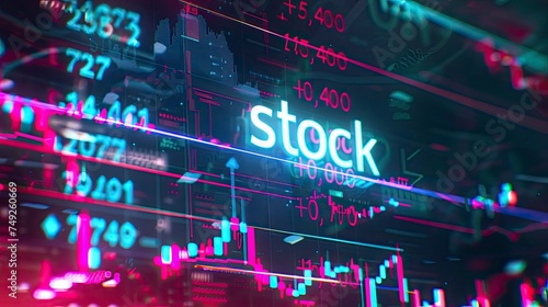 Technology Stock with text