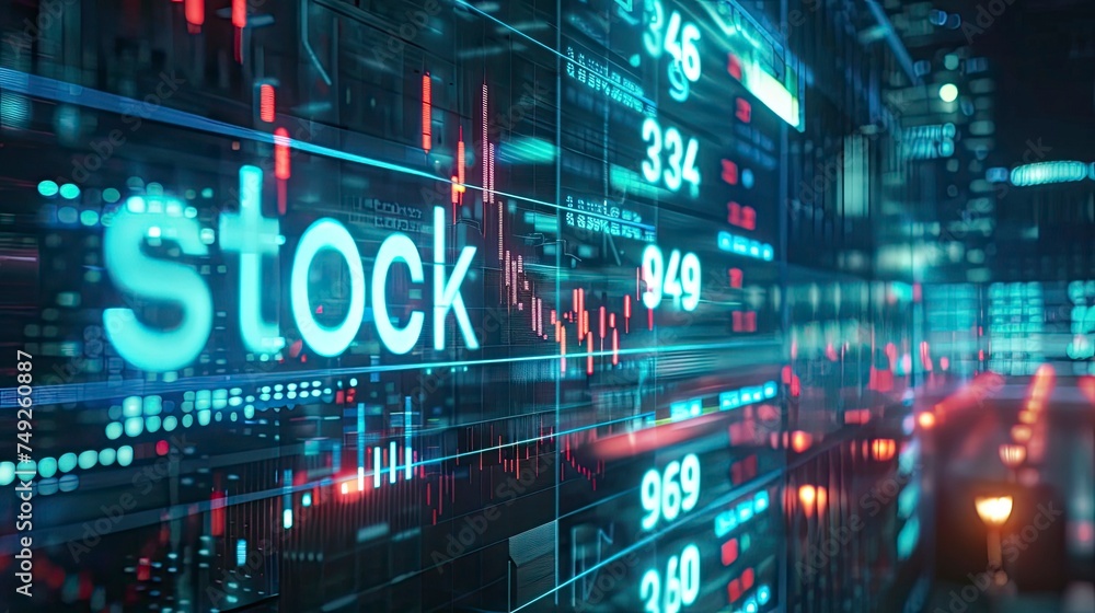 Technology Stock with text Technology Stock with text