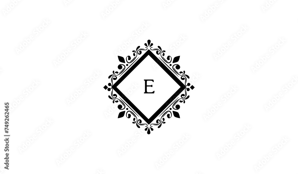 Luxury Wedding Card Alphabetical Logo Luxury Wedding Card Alphabetical Logo