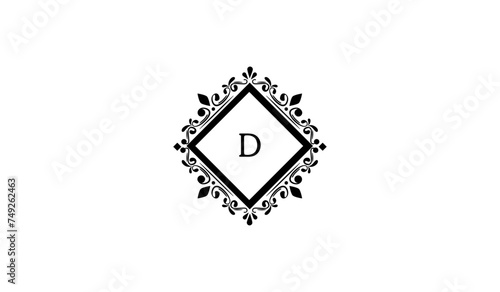 Luxury Wedding Card Alphabetical Logo