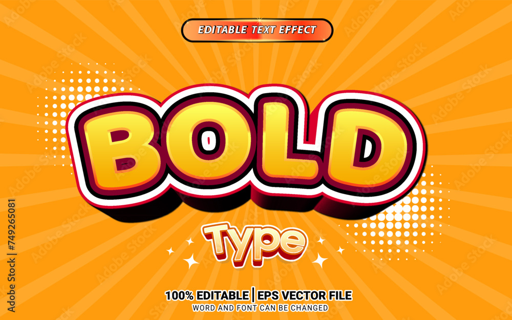 bold golden 3d retro vintage text effect design
