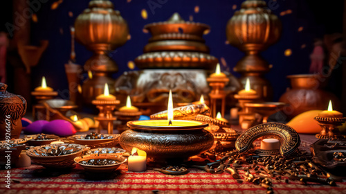 Celebrate the vibrant spirit of Diwali with traditional symbols