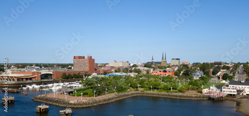 Bild auf Leinwand Hafen und Stadtansicht Charlottetown Prince Edward Island Kanada