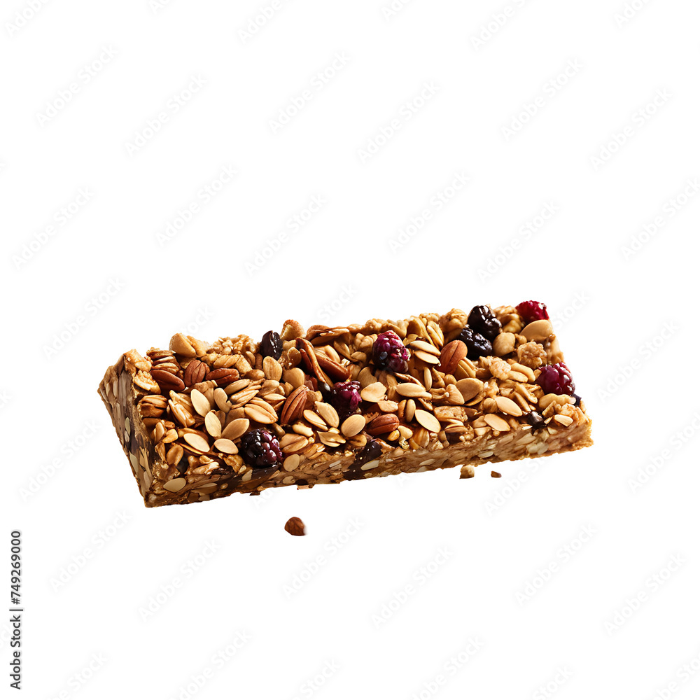 Granola Bar image isolated on a transparent background PNG photo Granola Bar image isolated on a transparent background PNG photo