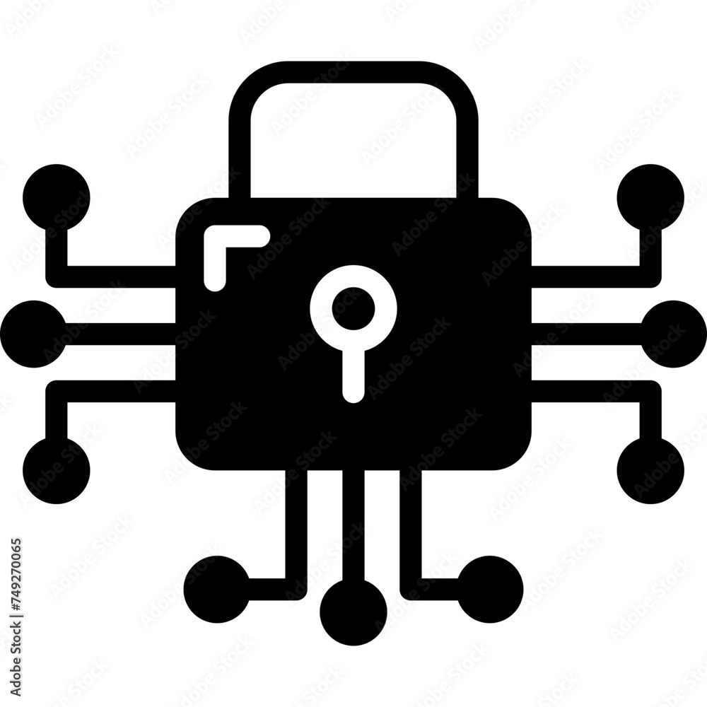 Security Vector Glyph Icon Security Vector Glyph Icon