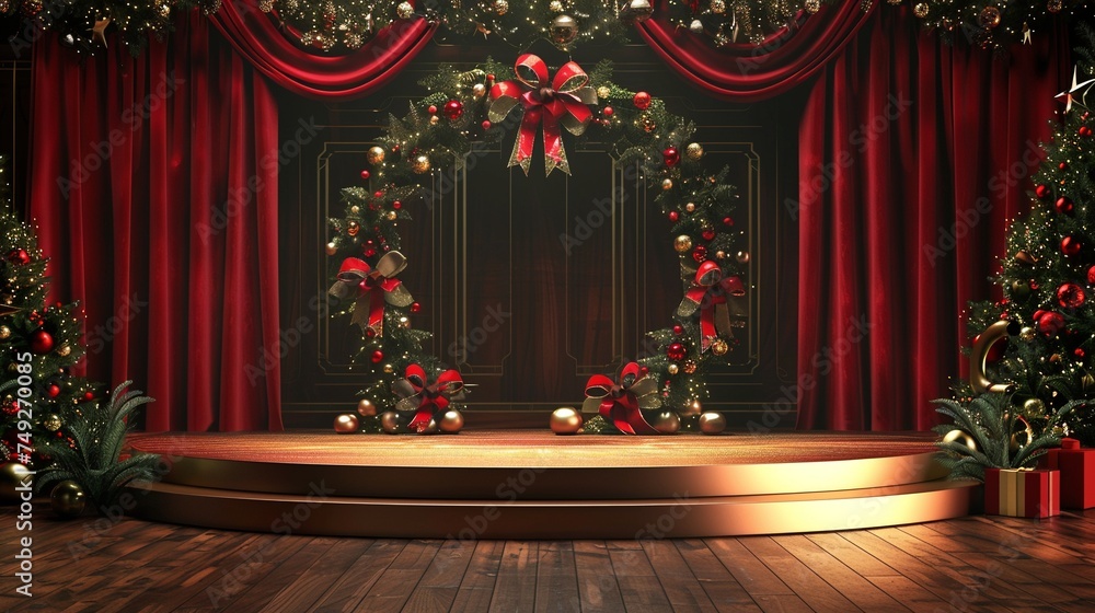 Christmas Decorative Element Design with Copyspace Christmas Decorative Element Design with Copyspace