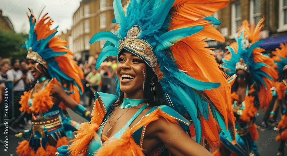 woman in carnival costume
