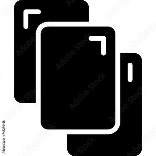 Red Card Vector Glyph Icon