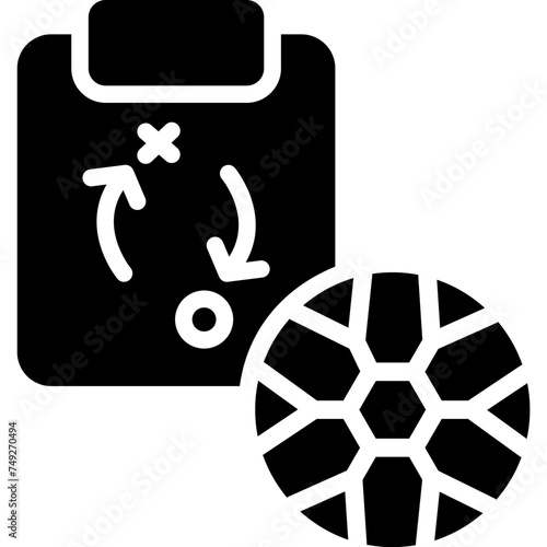 Strategy Vector Glyph Icon