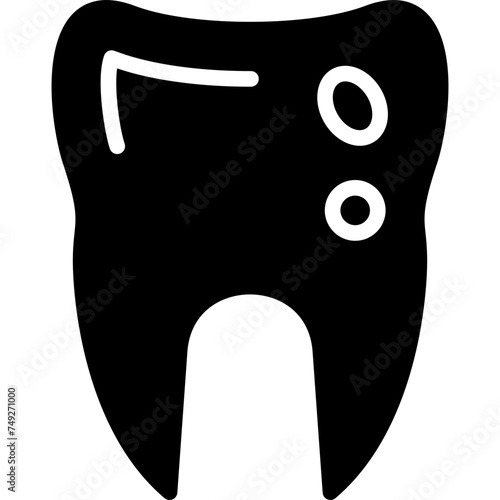 Caries Vector Glyph Icon