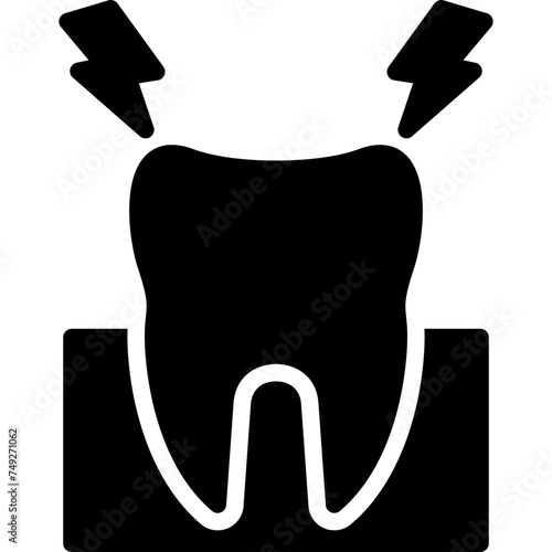 Toothache Vector Glyph Icon