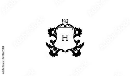 Heraldic Coat of Arms Alphabetical Logo