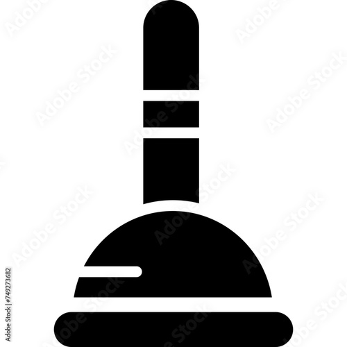 Plunger Vector Glyph Icon