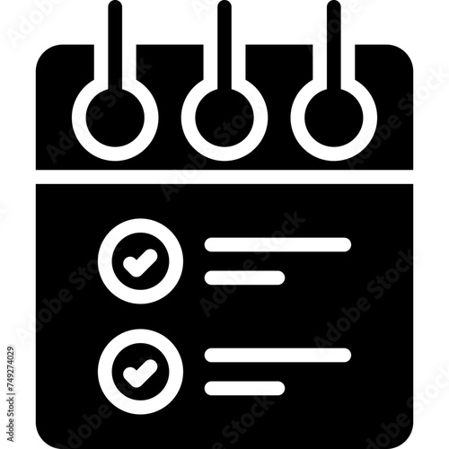 List Vector Glyph Icon