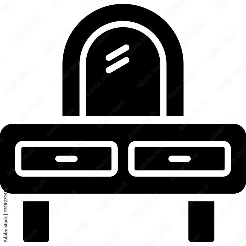 Obraz premium Vanity Set Vector Glyph Icon