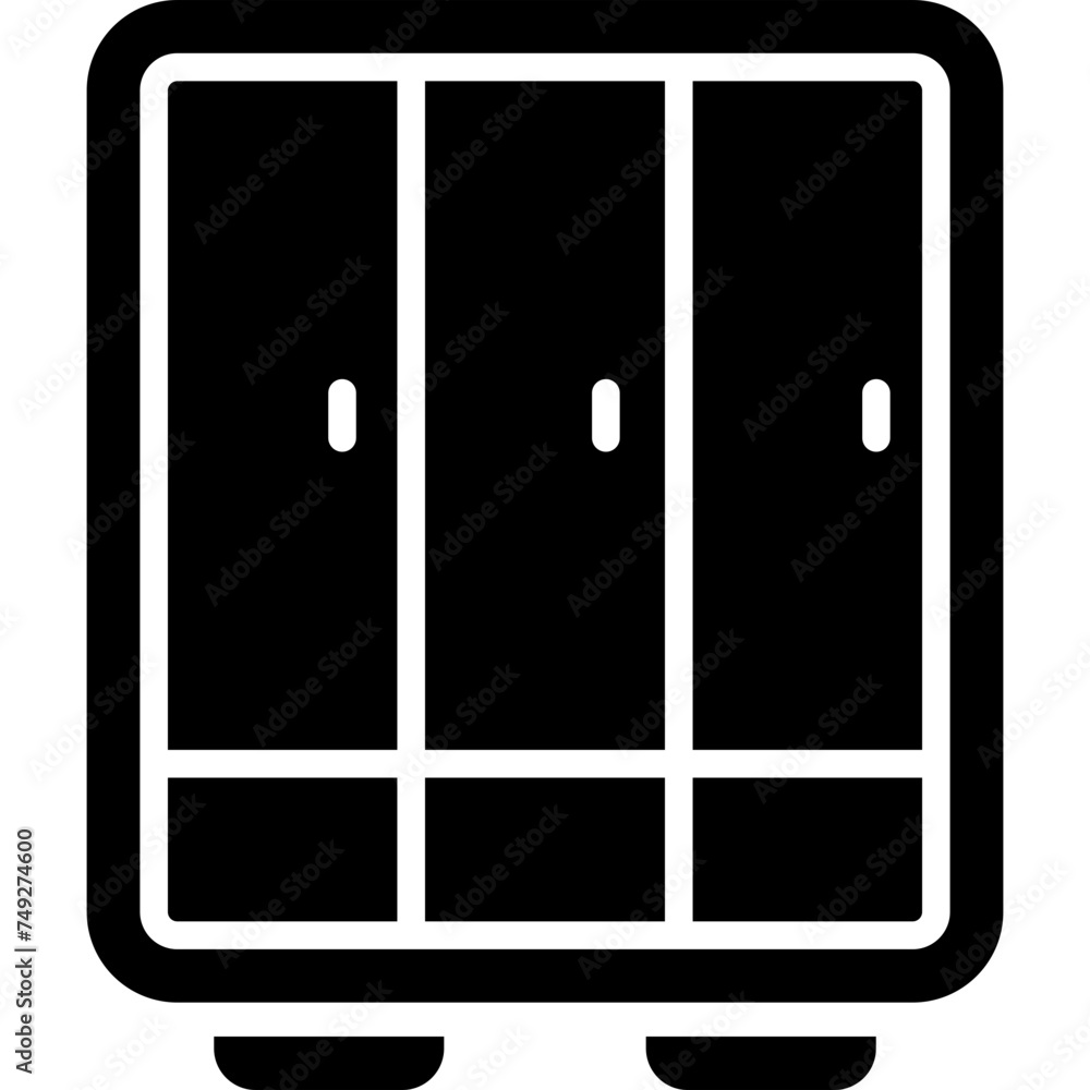 Cabinet Vector Glyph Icon