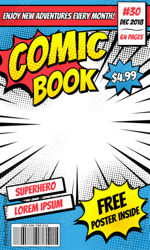 comic book cartoon magazine cover background