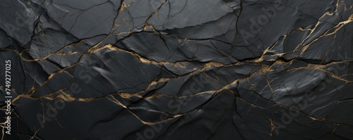 High resolution black marble floor texture