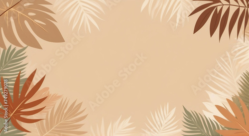background with palm leaves