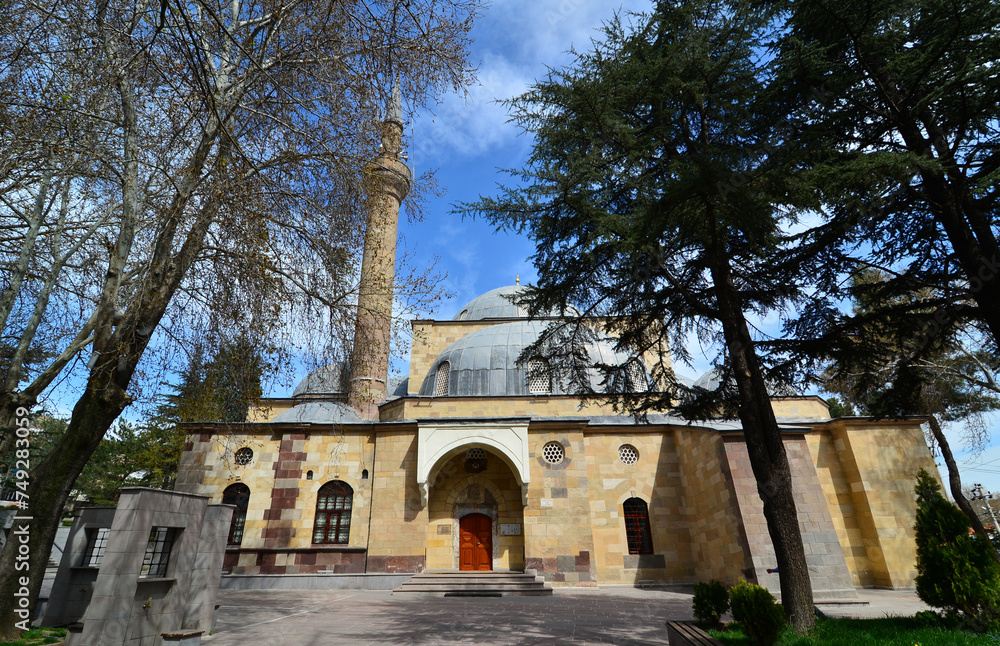 Cankiri, Turkey. April 23, 2019. Located in Cankiri, Turkey, the Sultan Suleyman Mosque was built in 1558.