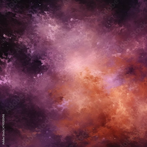 Lilac nebula background with stars and sand © GalleryGlider