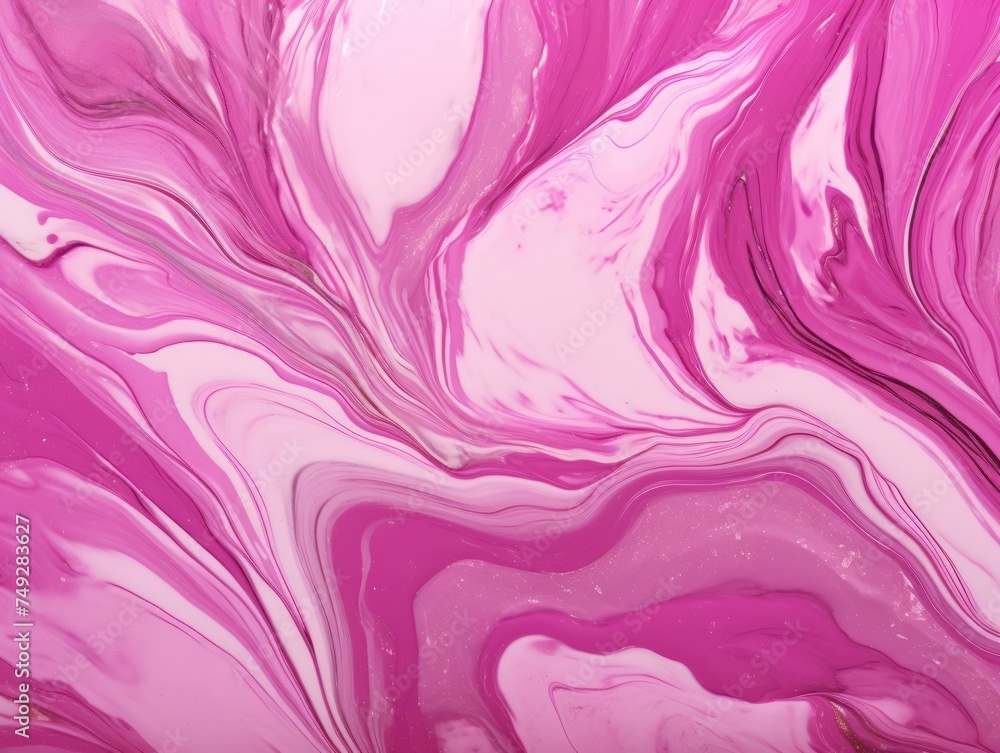 Magenta marble pattern that has the outlines of marble, in the style of luxurious, poured