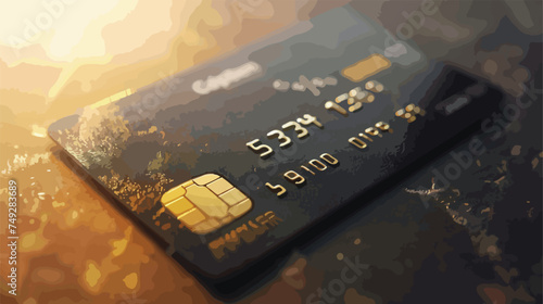 credit card icon vector photo