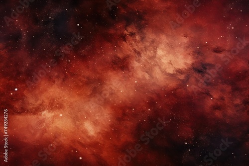 Maroon nebula background with stars and sand