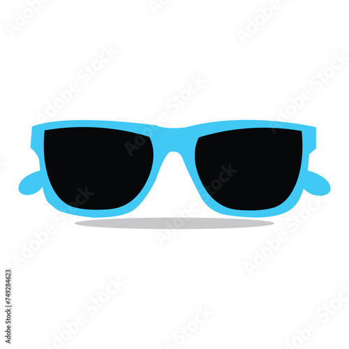 Modern sunglasses vector illustration with white background. 