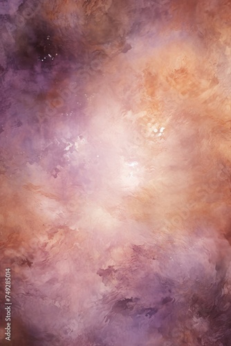 Mauve nebula background with stars and sand