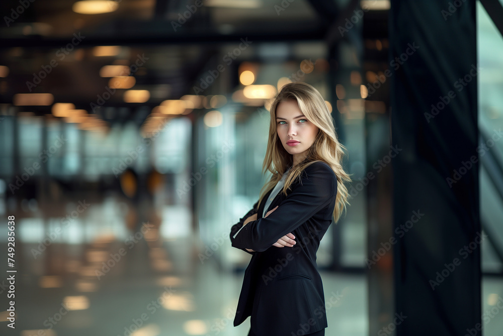 Fototapeta premium Leadership au Féminin : Puissance et Élégance dans le Monde des Affaires