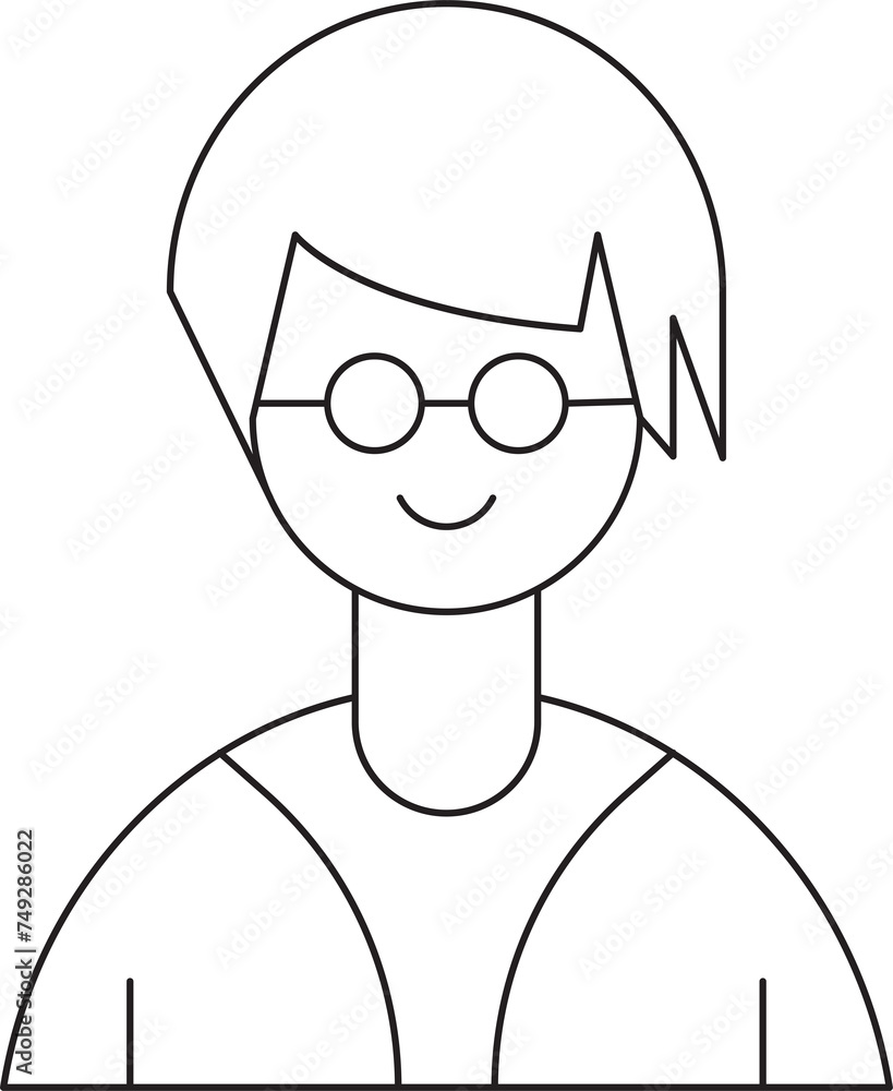 Nerd Boy Character Avatar
Nerd Boy Character Avatar