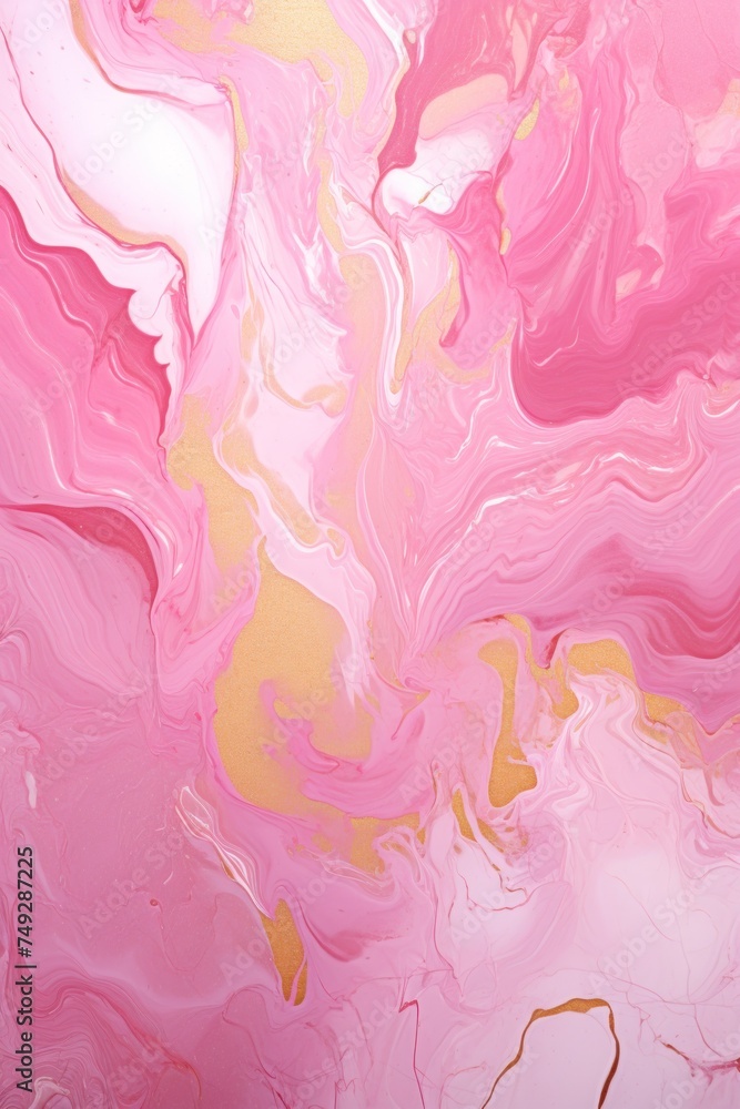 Pink marble pattern that has the outlines of marble, in the style of luxurious, poured 