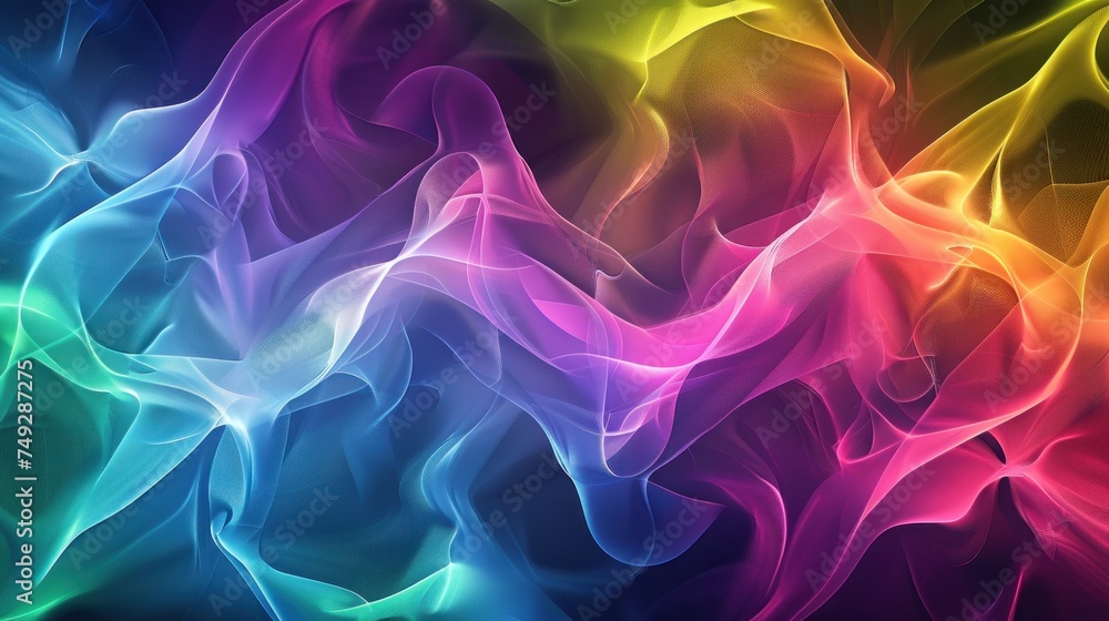 Obraz premium Abstract Energy Wave Composition