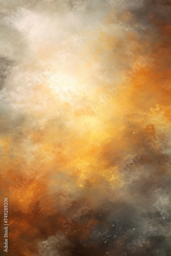 Silver nebula background with stars and sand © GalleryGlider
