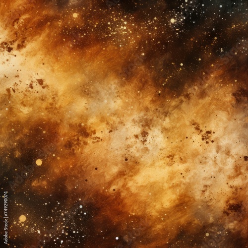 Tan nebula background with stars and sand © GalleryGlider