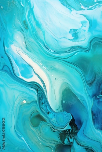 Turquoise marble pattern that has the outlines of marble, in the style of luxurious, poured  © GalleryGlider