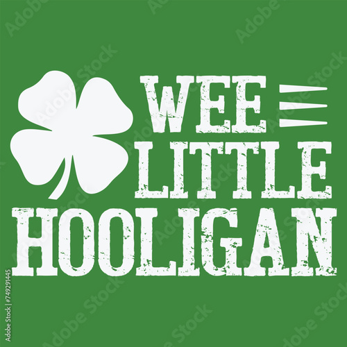 WEE LITTLE HOOLIGAN Kids St. Patrick's Day Shirt Boys Girl T-Shirt