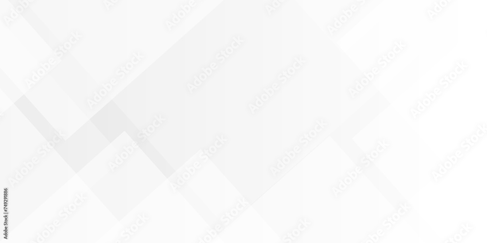 Obraz premium Modern Abstract white lines futuristic triangle technology backdrop. white light grey background. Space design concept. Decorative web layout or poster, banner. White grey background vector design.