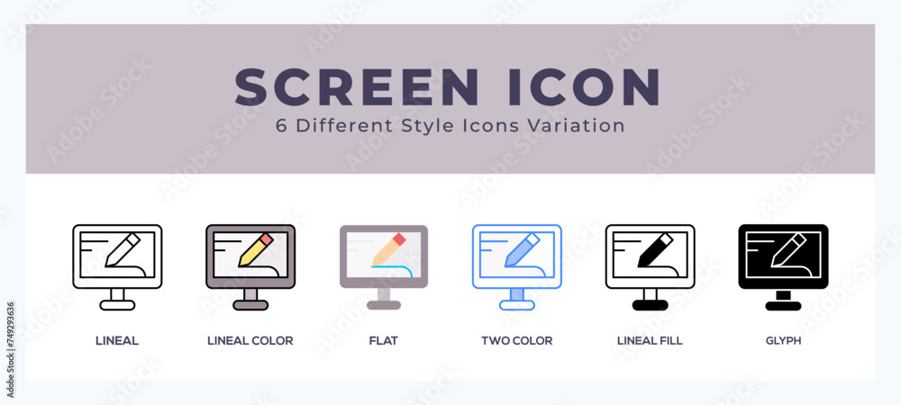 Screen symbol. logo. icon vector illustration. Screen symbol. logo. icon vector illustration.