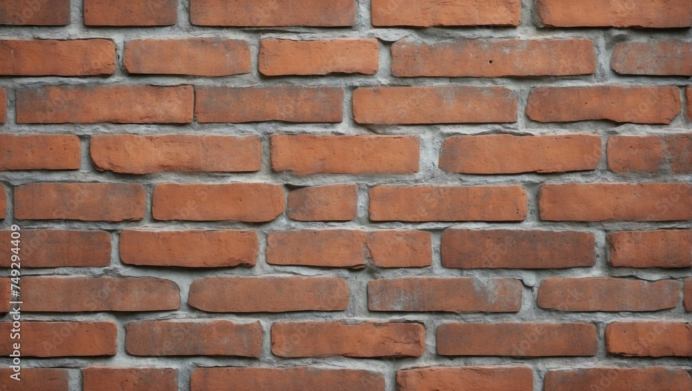 Seamless Pattern of Old Red Brick Wall. AI Generated Seamless Pattern of Old Red Brick Wall. AI Generated