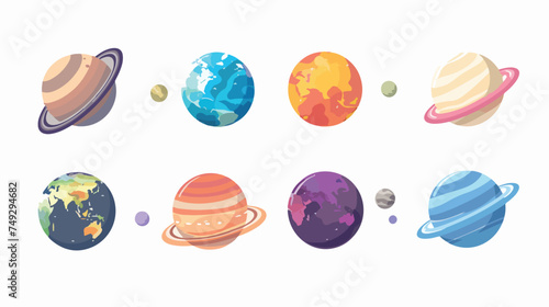 planet Vector icon . Lorem Ipsum Illustration design