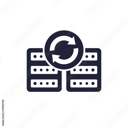 backup servers icon on white